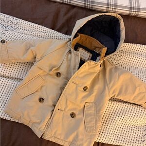 Zara Kids Tan Hooded Raincoat
